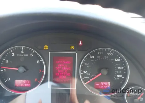 2007 Audi A4 2.0T z USA, uszkodzony, nr VIN WAUAF78E37A003830